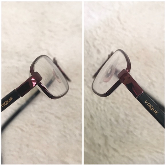 👑✅PRICE FIRM✅ VOGUE Burgundy Frame Eyeglasses and case - Picture 3 of 9